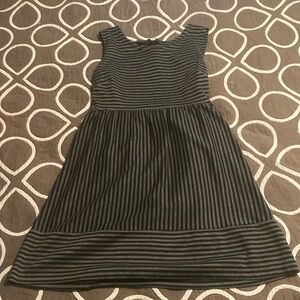 Striped Black and Gray Dress
